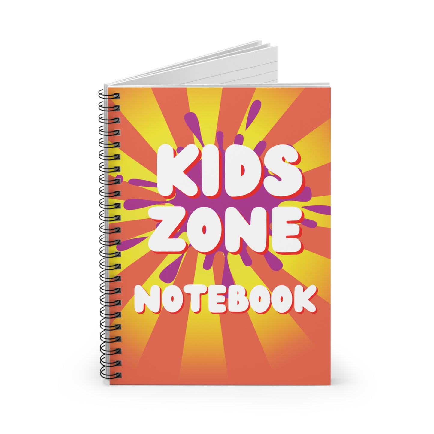 The Godly Lily Pads Colorful Kids Zone Notebook | Fun Spiral Notebook for Kids, Back to School Supplies, Journal, Birthday Gift, Creative Writing