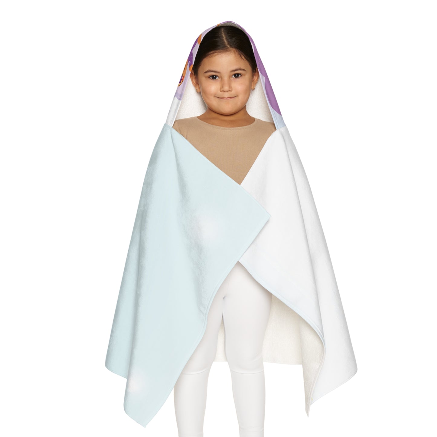 The Godly Lily Pads Youth Hooded Towel for Dreamers, Cute Bath Towel, Kids Bath Wrap, Pool Towel, Gift for Kids, Unicorn & Cloud Design