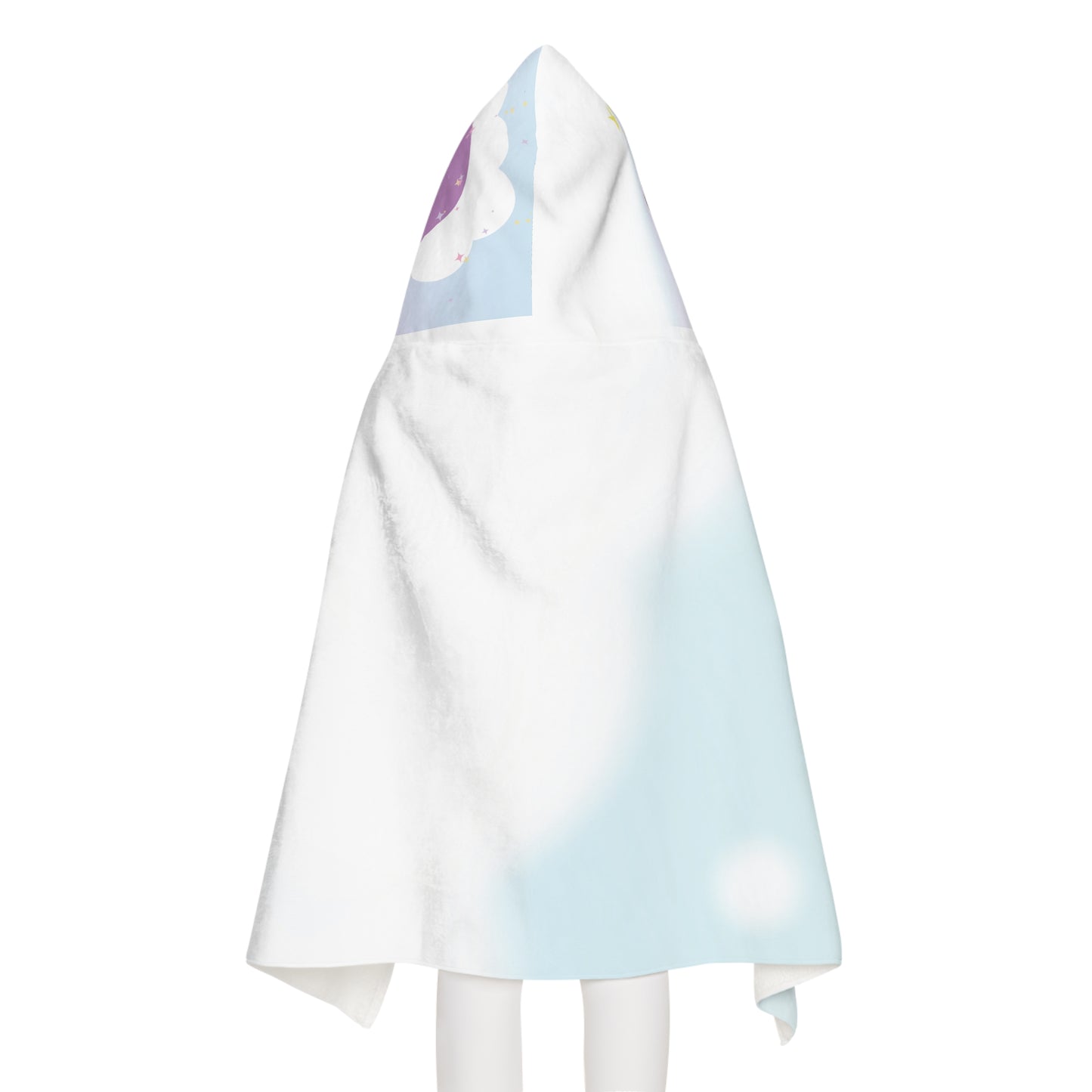 The Godly Lily Pads Youth Hooded Towel for Dreamers, Cute Bath Towel, Kids Bath Wrap, Pool Towel, Gift for Kids, Unicorn & Cloud Design