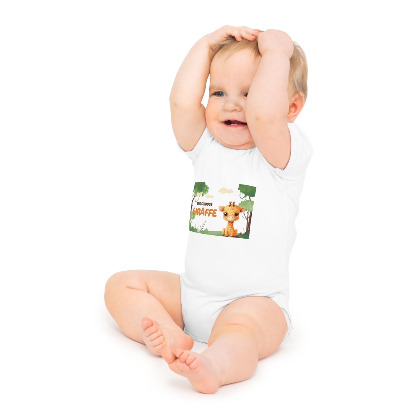 The Godly Lily Pads Cute Giraffe Baby Bodysuit, Perfect for Newborns, Baby Shower Gift, Animal Lover's Outfit, Infant Clothing, Funny Gifts