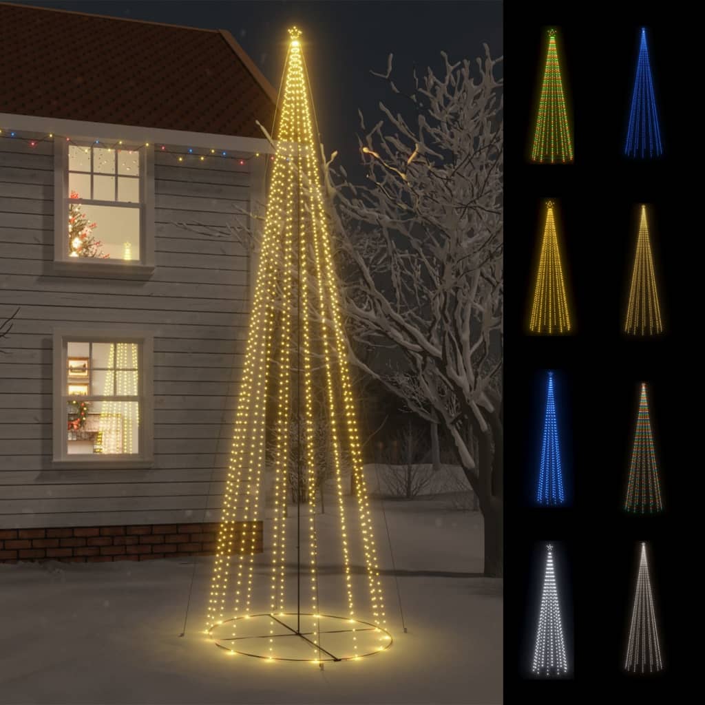 Christmas Cone Tree Decoration Artificial Christmas Tree with LEDs